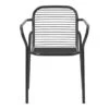 Normann Copenhagen Vig Outdoor Dining Chair W/ Armrest -Danish Design Store 608026 Vig Armchair Black 02