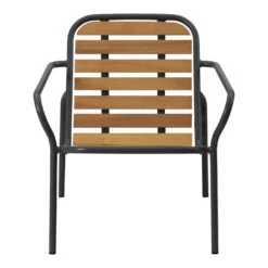 Normann Copenhagen Vig Outdoor Lounge Chair -Danish Design Store 608037 Vig Lounge Chair Wood Black 02