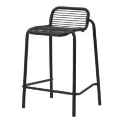 Normann Copenhagen Vig Outdoor Counter Stool -Danish Design Store 608046 Vig Barstool 65 Black 01