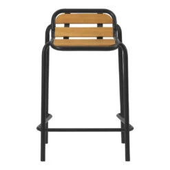 Normann Copenhagen Vig Outdoor Counter Stool -Danish Design Store 608049 Vig Barstool 65 Wood Black 02
