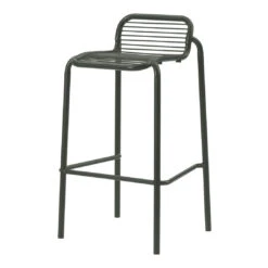 Normann Copenhagen Vig Outdoor Bar Stool -Danish Design Store 608054 Vig Barstool 75 Dark Green 01
