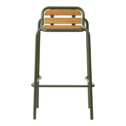 Normann Copenhagen Vig Outdoor Bar Stool -Danish Design Store 608054 Vig Barstool 75 Wood Green 02