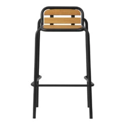 Normann Copenhagen Vig Outdoor Bar Stool -Danish Design Store 608055 Vig Barstool 75 Wood Black 02