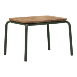 Normann Copenhagen Vig Outdoor Coffee Table -Danish Design Store 608060 Vig Table 55 45 Wood Dark Green 01