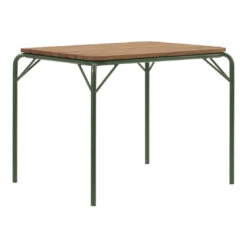 Normann Copenhagen Vig Outdoor Dining Table 24 Normann Copenhagen Vig Outdoor Dining Table -Danish Design Store 608063 Vig Table 90 80 Wood Dark Green 01