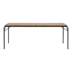 Normann Copenhagen Vig Outdoor Dining Table 21 Normann Copenhagen Vig Outdoor Dining Table -Danish Design Store 608064 Vig Table 90 200 Wood Black 02