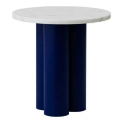 Normann Copenhagen Dit Side Table 25 Normann Copenhagen Dit Side Table -Danish Design Store 608531 Dit Table Bright Blue White Carrara 01