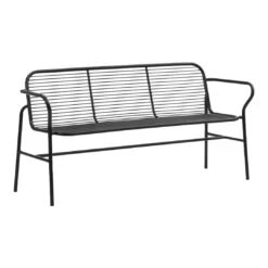 Normann Copenhagen Vig Outdoor Dining Bench -Danish Design Store 608610 Vig Dining Bench Black 01