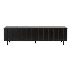 Normann Copenhagen Rib Sideboard -Danish Design Store 609501 Rib Sideboard Low Soft Black 01