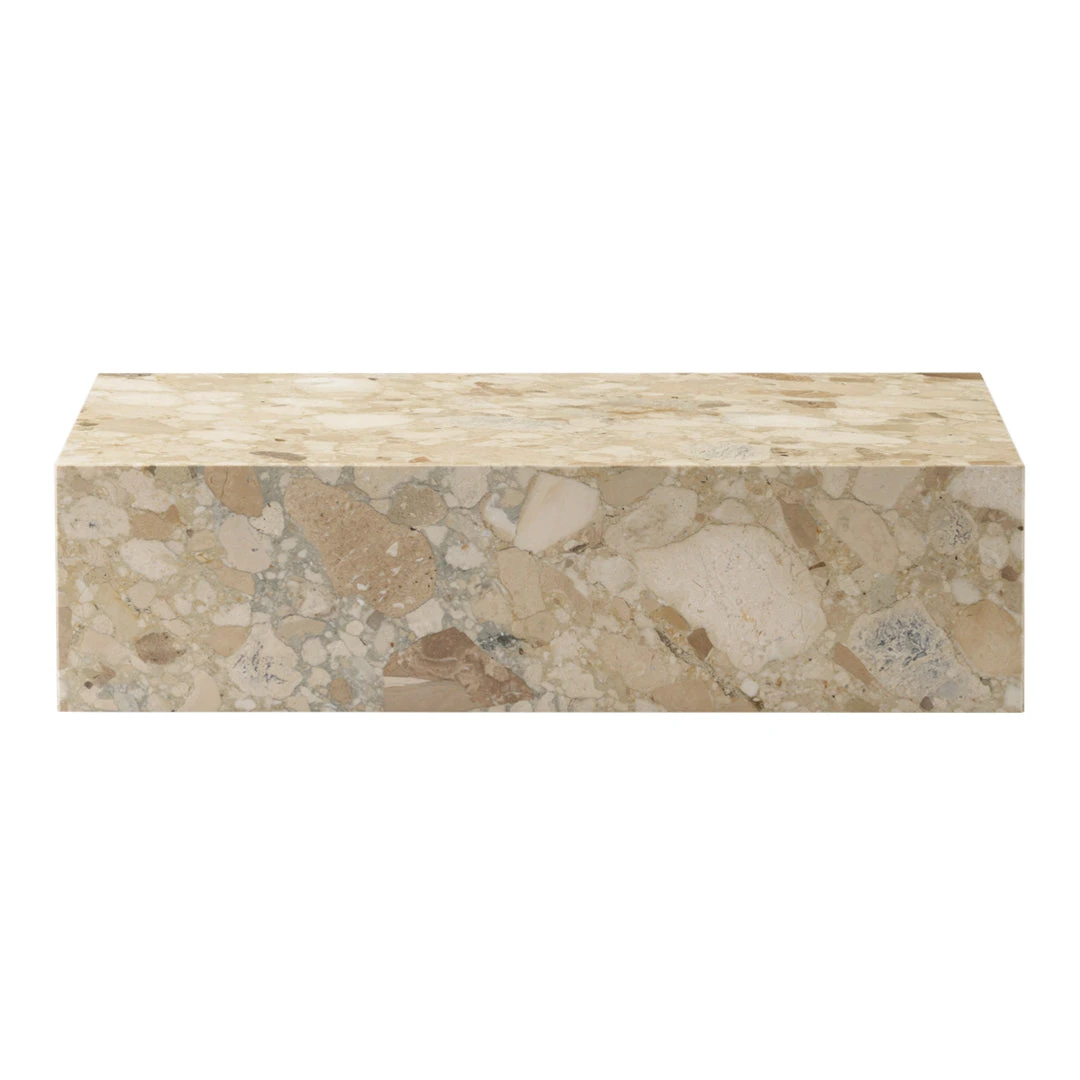 Marble Plinth Coffee Table - Low 3 Marble Plinth Coffee Table - Low