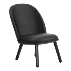 Normann Copenhagen Ace Lounge Chair 29 Normann Copenhagen Ace Lounge Chair -Danish Design Store 707367 Ace Lounge Chair Black Oak Ultra Leather Black 01