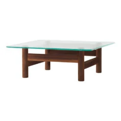 Brasilia Lounge Table -Danish Design Store 8060879 Brasilia Lounge Table Walnut Glass Angle Back dbdee48c 92d0 49b9 8121 e17bd44a5829