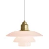 Louis Poulsen PH 3½-3 Glass Pendant -Danish Design Store 91861 5 2 01 PH 3 5 3 Pendant Brass Rose glass ON p