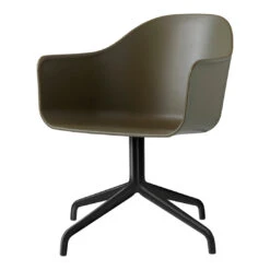 Harbour Chair - Swivel Base -Danish Design Store 9370000 0004ZZZZ Harbour Chair Swivel Olive Black Angle 1339f60d 0dcb 4e79 a008 10604b769545