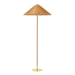 Gubi Tynell 9602 Floor Lamp (US) 16 Gubi Tynell 9602 Floor Lamp (US) -Danish Design Store 9602 FloorLamp Brass WickerWillow