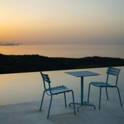 PICO Outdoor Café Table W/ 4-Star Base - Square -Danish Design Store ALUA Dining without armrest ice blue PICO 60x60 4star base ice blue HOUE 3298 high 0000 PICO 60x60cm 4star base ice blue