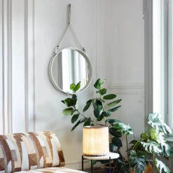 Gubi Adnet Circular Mirror 38 Gubi Adnet Circular Mirror -Danish Design Store AdnetCircularMirror CreamLeather1