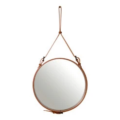 Gubi Adnet Circular Mirror 26 Gubi Adnet Circular Mirror -Danish Design Store Adnet Circular 58 Tan Front