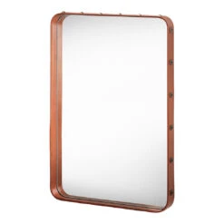 Gubi Adnet Rectangular Mirror 30 Gubi Adnet Rectangular Mirror -Danish Design Store Adnet WallMirror Rectangular 50x70 Tan F3Q