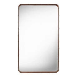 Gubi Adnet Rectangular Mirror 26 Gubi Adnet Rectangular Mirror -Danish Design Store Adnet WallMirror Rectangular 65x115 Tan Front