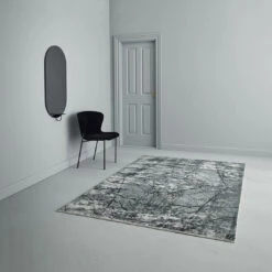 Linie Design Aimi Rug 9 Linie Design Aimi Rug -Danish Design Store Aimi slate room setting