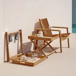 Amaze Outdoor Lounge Chair -Danish Design Store Amaze loungechair foldingtable