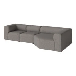 Angle 3-Seater Sofa W/ Large Corner 39 Angle 3-Seater Sofa W/ Large Corner -Danish Design Store Angle3unitswithsmallbackunit NantesSteelGrey TSCA00 045 01 00045 angle