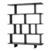 Archivo JH45 Standing Shelf -Danish Design Store Archivo Shelving JH45 MDF w. Black Grey Angled Front 1