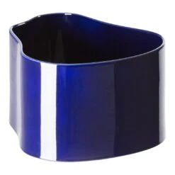 Artek Riihitie Plant Pot - Shape A -Danish Design Store Artek Aalto Riihitie Plant Pot Shape A Large Blue Gloss