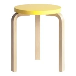 Artek Stool 60 -Danish Design Store Artek stool 60 Paimio yellow JPG