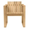 BK10 Dining Chair -Danish Design Store BK10 teak untreated front