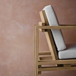BK10 Dining Chair -Danish Design Store BK10 teak untreated sunbrella canvas 5453 detail