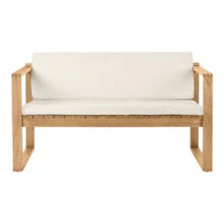 BK12 Lounge Sofa 10 BK12 Lounge Sofa -Danish Design Store BK12 teak untreated sunbrella canvas 5453 front