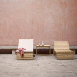 BK14 Sunbed -Danish Design Store BK14 teak untreated sunbrella canvas 5453 BK16 teak untreated BK14 teak untreated