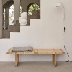 BM0488L Table Bench -Danish Design Store BM0488 oak oil MO300 white v1 1