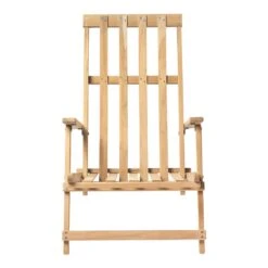 BM5568 Outdoor Deck Chair -Danish Design Store BM5568 teak oil front
