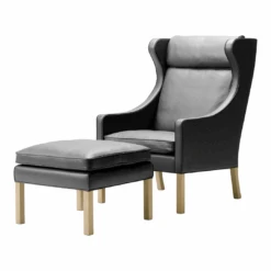 The Wing Footstool -Danish Design Store BM 2204 2202 v2 untreatedoak blackleather307 2912544e 734b 4284 afc8 4635bf2caeb3