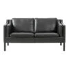 Mogensen 2212 2-Seater Sofa 1 Mogensen 2212 2-Seater Sofa -Danish Design Store BM 2212 v1 leather98 black