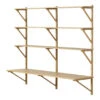 BM29 Shelf W/ Desk - 2-Wide 1 BM29 Shelf W/ Desk - 2-Wide -Danish Design Store BM 2900 oaklaquered v2 NY