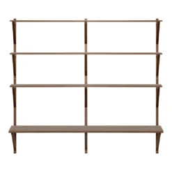 BM29 Shelf W/ Desk - 2-Wide 11 BM29 Shelf W/ Desk - 2-Wide -Danish Design Store BM 2900 walnutlaquered v1 NY