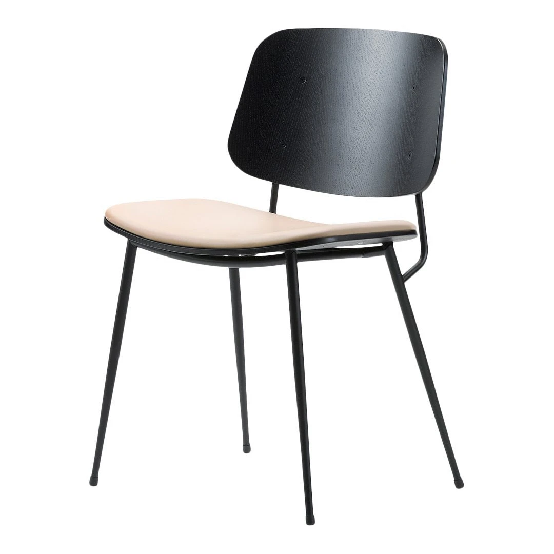 Soborg Chair - Steel Frame, Seat Upholstered 4 Soborg Chair - Steel Frame, Seat Upholstered - Image 2