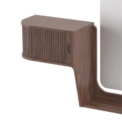 BPS127 Hallway Wall Mirror/Unit -Danish Design Store BPS127 Walnut Closed 7e1323be 5bf8 4c7f 86a0 800873b4cebc