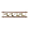 OX Denmarq Brick Coat Rack -Danish Design Store BRICK COAT RACK walnut wood brass 2