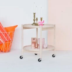 Tray Table Model 50 37 Tray Table Model 50 -Danish Design Store Beech PinkTrayTable