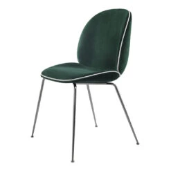 Gubi Beetle Dining Chair - Conic Base - Fully Upholstered 20 Gubi Beetle Dining Chair - Conic Base - Fully Upholstered -Danish Design Store Beetle DiningChair Conic FullyUpholstered BlackChrome GUBIVelvet 787 Piping Luce 53 Front ad831fe0 31c4 4e0e 8dce e3469951b128