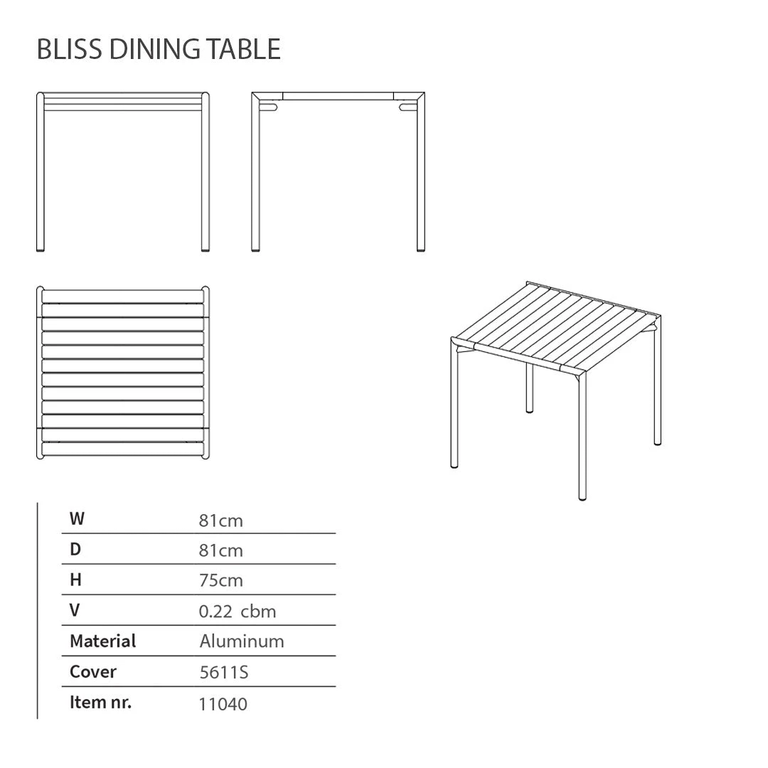 Bliss Square Dining Table Set W/ Side Chairs 9 Bliss Square Dining Table Set W/ Side Chairs - Image 7