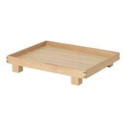 Ferm LIVING Bon Wooden Tray 24 Ferm LIVING Bon Wooden Tray -Danish Design Store Bon Wooden tray small oak