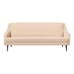 Gubi CDC.2 Sofa 15 Gubi CDC.2 Sofa -Danish Design Store CDC 2 Sofa 184 Wood FullyUpholstered AmericanWalnut GUBI Velluto Beige Front
