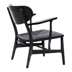 CH22 Lounge Chair 23 CH22 Lounge Chair -Danish Design Store CH22 oak black cover cap back