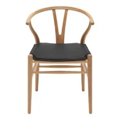 Leather Seat Cushion For CH24 Wishbone Chair 13 Leather Seat Cushion For CH24 Wishbone Chair -Danish Design Store CH24 black7150